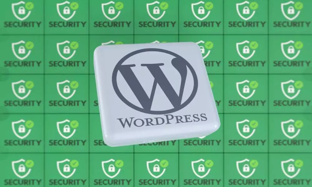 wordpress logo in green background